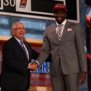 NEW YORK, NY - JUNE 27: Anthony Bennett of UNLV poses for a photo with NBA Commissioner David Stern after Bennett was drafted #1 overall by the Cleveland Cavaliers during the 2013 NBA Draft at Barclays Center on June 27, 2013 in in the Brooklyn Bourough of New York City. (Photo by Mike Stobe/Getty Images)