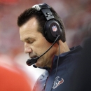 Houston Texans head coach Gary Kubiak watches from the sidelines during the first quarter of an NFL football game against the Indianapolis Colts, Sunday, Nov. 3, 2013, in Houston. (AP Photo/Patric Schneider)