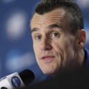 Florida coach Billy Donovan answers a question during a news conference for a third-round game of the NCAA men's college basketball tournament, Saturday, March 23, 2013, in Austin, Texas. Florida is scheduled to play Minnesota on Sunday. (AP Photo/Eric Gay)