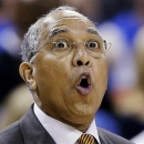 FILE - In this March 24, 2013 file photo, Minnesota head coach Tubby Smith yells to his players during the first half of a third-round game of the NCAA college basketball tournament against Florida, in Austin, Texas. Minnesota has fired Smith one day after the Golden Gophers lost to Florida in the NCAA tournament. A person with knowledge of the decision told The Associated Press that Smith was fired on Monday, March 25, 2013. (AP Photo/Eric Gay, File)