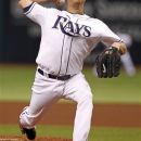 Tampa Bay Rays starting pitcher Alex Cobb throws during the first inning of a baseball game against the Toronto Blue Jays, Wednesday, Aug. 8, 2012, in St. Petersburg, Fla. (AP Photo/Mike Carlson)