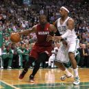 BOSTON, MA - JUNE 07:  Dwyane Wade #3 of the Miami Heat drives against Paul Pierce #34 of the Boston Celtics in Game Six of the Eastern Conference Finals in the 2012 NBA Playoffs on June 7, 2012 at TD Garden in Boston, Massachusetts. (Photo by Jim Rogash/Getty Images)