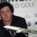 Northern Ireland's Rory McIlroy attends a news conference a day before the start of the Turkish Airlines World Golf Final in Antalya, southern Turkey, October 8, 2012. The Turkish Airlines World Golf Final in Antalya will take place in Turkey's resort city of Antalya from October 9 to October 12. REUTERS/Umit Bektas