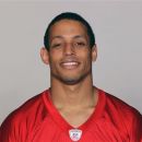 FILE - This 2012 file photo shows Brent Grimes of the Atlanta Falcons NFL football team. Grimes is out for the year after an Achilles tendon injury in a 40-24 win at Kansas City, coach Mike Smith said Monday, Sept. 10, 2012. (AP Photo/File)