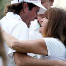 Bubba Watson hugs his mother, Molly, after winning the sudden death playoff