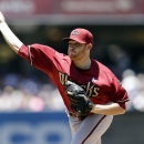 Arizona Diamondbacks starting pitcher Ian Kennedy throws against the San Diego Padres during the first inning in a baseball game on Sunday, June 16, 2013, in San Diego. (AP Photo/Gregory Bull)