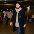 DENVER, CO - MARCH 13: Tyson Chandler #6 of the New York Knicks arrives for a game against the Denver Nuggets on March 13, 2013 at the Pepsi Center in Denver, Colorado. (Photo by Garrett W. Ellwood/NBAE via Getty Images)