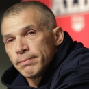 New York Yankees manager Joe Girardi listens to a question during a news conference before Game 4 of the American League division baseball series against the Baltimore Orioles Thursday, Oct. 11, 2012, in New York. Girardi's father Jerry Gerardi died on Saturday, in Metamora, Ill., the Deiters Funeral Home said. He was at 81. (AP Photo/Frank Franklin II)