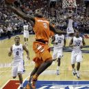 FILE - This Jan. 11, 2012 file photo shows Syracuse's Dion Waiters (3) going up for a dunk in the second half of an NCAA college basketball game against the Villanova, in Philadelphia. Waiters is a possible pick in the NBA Draft on June 28. (AP Photo/Matt Slocum, File)