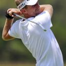 David Lynn, of England, watches his drive from the third tee during the final round of the PGA Championship golf tournament on the Ocean Course of the Kiawah Island Golf Resort in Kiawah Island, S.C., Sunday, Aug. 12, 2012. (AP Photo/John Raoux)