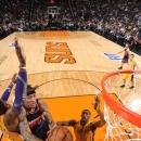 PHOENIX, AZ - JANUARY 30:  Michael Beasley #0 of the Phoenix Suns goes to the basket during the game between the Los Angeles Lakers and the Phoenix Suns at US Airways Center on January 30, 2013 in Phoenix, Arizona. (Photo by Andrew D. Bernstein/NBAE via Getty Images)
