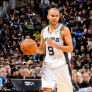 SAN ANTONIO, TX - JUNE 11: Tony Parker #9 of the San Antonio Spurs advances the ball against the Miami Heat during Game Three of the 2013 NBA Finals on June 11, 2013 at AT&T Center in San Antonio, Texas. (Photo by D. Clarke Evans/NBAE via Getty Images)