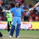 Shihkar Dhawan notched his second century of the World Cup with an 85-ball 100 (AFP Photo/Michael Bradley)