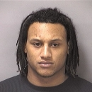FILE - In this photo released Feb. 9, 2011 by the Harrisonburg, Va., Police Department, Virginia starting linebacker Ausar Walcott appears. The Cleveland Browns have released Ausar Walcott, who is charged with attempted murder for allegedly punching a man outside a club in northern New Jersey. Walcott turned himself in to Passaic police Tuesday, June 25, 2013, after he was identified as a suspect in an incident that happened around 3 a.m. Sunday. (AP Photo/Harrisonburg, Va., Police Dept., File)