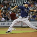 Tampa Bay Rays' Matt Moore delivers a pitch against the Houston Astros in the first inning of a baseball game, Monday, July 1, 2013, in Houston. (AP Photo/Pat Sullivan)