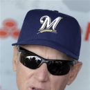 Milwaukee Brewers manager Ron Roenicke speaks to reporters before a baseball game between the Brewers and Chicago Cubs in Chicago, Monday, April  8, 2013. (AP Photo/Nam Y. Huh)