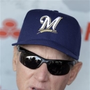 Milwaukee Brewers manager Ron Roenicke speaks to reporters before a baseball game between the Brewers and Chicago Cubs in Chicago, Monday, April 8, 2013. (AP Photo/Nam Y. Huh)