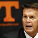 Dave Hart, the former University of Alabama's executive director of athletics, is introduced as the new athletic director at the University of Tennessee during a press conference Monday, Sept. 5, 2011 in Knoxville, Tenn. (AP Photo/Wade Payne)