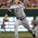 Detroit Tigers starting pitcher Drew Smyly throws against the Cincinnati Reds in the first inning of a baseball game, Sunday, June 10, 2012, in Cincinnati. (AP Photo/David Kohl)
