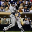Milwaukee Brewers' Ryan Braun connects for his second home run of the game against the San Diego Padres during the fifth  inning of a baseball game Monday, April 30, 2012 in San Diego. (AP Photo/Lenny Ignelzi)