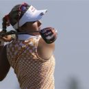 Lexi Thompson watches her drive from the 18th tee during second round play in the Navistar LPGA Classic golf tournament, Friday, Sept. 21, 2012, at the Robert Trent Jones Golf Trail in Prattville, Ala. (AP Photo/Dave Martin)