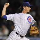 Chicago Cubs starter Jeff Samardzija delivers a pitch during the first inning of a baseball game against the Arizona Diamondbacks in Chicago, Saturday, June 1, 2013. (AP Photo/Paul Beaty)