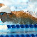 OMAHA, NE - JUNE 25: Michael Phelps competes in the championship final heat of the Men's 400 m Individual Medely during the 2012 U.S. Olympic Swimming Team Trials at CenturyLink Center on June 25, 2012 in Omaha, Nebraska. (Photo by Al Bello/Getty Images)