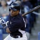 FILE - In this March 21, 2013, file photo, New York Yankees Robinson Cano bats during a spring training baseball game in Tampa, Fla. Now that Alex Rodriguez, Mark Teixeira, Curtis Granderson and Derek Jeter are out of the lineup, Cano is the man on the Yankees. (AP Photo/Kathy Willens, File)