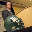 Baylor coach Art Briles answers questions at a coaches' press conference for the Holiday Bowl NCAA college football game against UCLA, Wednesday Dec. 26, 2012 in San Diego. (AP Photo/Lenny Ignelzi)