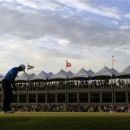 Tiger Woods putts on the 18th green during the second round of the PGA Championship golf tournament on the Ocean Course of the Kiawah Island Golf Resort in Kiawah Island, S.C., Friday, Aug. 10, 2012. (AP Photo/Chuck Burton)