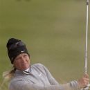 Norway's Suzann Pettersen plays out of a bunker on the 17th hole during the first round of the Women's British Open golf championships at Royal Liverpool Golf Club, Hoylake, England, Thursday, Sept. 13, 2012. (AP Photo/Jon Super)