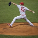 St. Louis Cardinals starting pitcher Michael Wacha throws during the first inning of Game 6 of baseball's World Series against the Boston Red Sox Wednesday, Oct. 30, 2013, in Boston. (AP Photo/Chris Carlson)