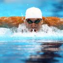 OMAHA, NE - JUNE 27:  Michael Phelps competes in preliminary heat 14 of the Men's 200 m Butterfly during Day Three of the 2012 U.S. Olympic Swimming Team Trials at CenturyLink Center on June 27, 2012 in Omaha, Nebraska.  (Photo by Al Bello/Getty Images)