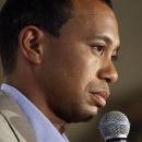Tiger Woods speaks at an AT&T National PGA golf tournament media day news conference at Congressional Country Club in Bethesda, Md., Monday, May 21, 2012. The tournament begins June 28. (AP Photo/Patrick Semansky)