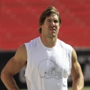 FILE - This Sept. 9, 2012 file photo shows Cleveland Browns linebacker Scott Fujita looking on before an NFL football game against the Philadelphia Eagles, in Cleveland. Fujita has criticized NFL Commissioner Roger Goodell for the way he has handled his suspension in the New Orleans Saints' bounty case. Fujita had his three-game suspension reduced to one on Tuesday, Oct. 9, 2012, by Goodell, who sent the veteran a letter. Fujita says he's pleased Goodell acknowledged he never participated in the pay-for-hits program, but did not like the commissioner's 