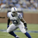 Indianapolis Colts outside linebacker Dwight Freeney (93) is seen during the third quarter of an NFL football game against the Detroit Lions at Ford Field in Detroit, Sunday, Dec. 2, 2012. (AP Photo/Paul Sancya)