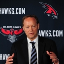 ATLANTA, GA - MAY 29: Mike Budenholzer is introduced as the new Head Coach of the Atlanta Hawks during a press conference on May 29, 2013 at Philips Arena in Atlanta, Georgia. (Photo by Scott Cunningham/NBAE via Getty Images)