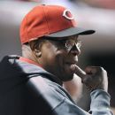 Cincinnati Reds manager Dusty Baker watches during the seventh inning of a baseball game against the Chicago Cubs in Chicago, Tuesday, Sept. 18, 2012. The game is Baker's 3,000th as a manager in the majors. (AP Photo/Paul Beaty)