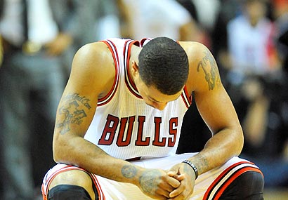 Derrick Rose scored 34 points in the Bulls' loss to the Heat.