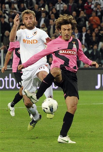 Juventus Andrea Pirlo, Right, Scores