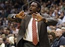 New Jersey Nets head coach Avery Johnson directs his team during the first half of an NBA basketball game against the Utah Jazz Saturday, Jan. 14, 2012, in Salt Lake City. The Utah Jazz won 107-94.