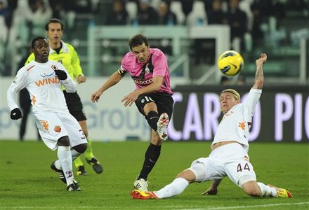 Juventus Captain Alessandro Del Piero, Center, Scores