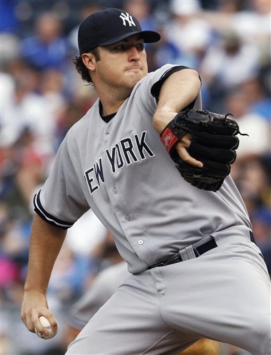 New York Yankees Starter Phil Hughes Pitches