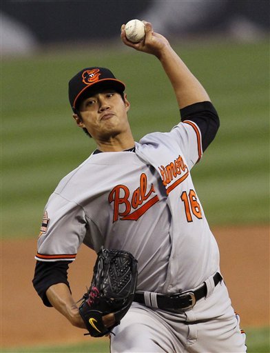 Baltimore Orioles Starting Pitcher Wei-Yin Chen Delivers