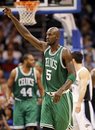 Boston Celtics ' Kevin Garnett reacts during the second half of an NBA basketball game against the Orlando Magic , Thursday, Jan. 26, 2012, in Orlando, Fla. The Celtics won 91-83.