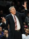 New York Knicks coach Mike D'Antoni reacts during the third quarter of an NBA basketball game against the New Jersey Nets Saturday, Feb. 4, 2012, at Madison Square Garden in New York. The Knicks defeated the Nets 99-92.