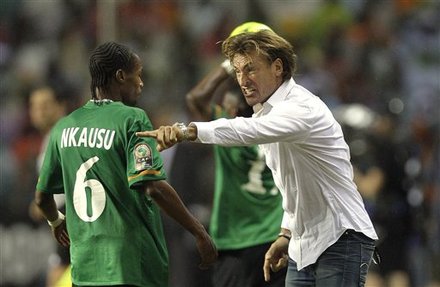 Zambia's Coach Herve Renard,