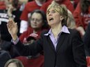 Marquette head coach Terri Mitchell shouts to her players during the first half of an NCAA women's college basketball game against Rutgers in Piscataway, N.J., Monday, Feb. 27, 2012. Rutgers won 69-58.
