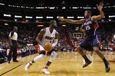 Miami Heat's Dwyane Wade (3) Looks