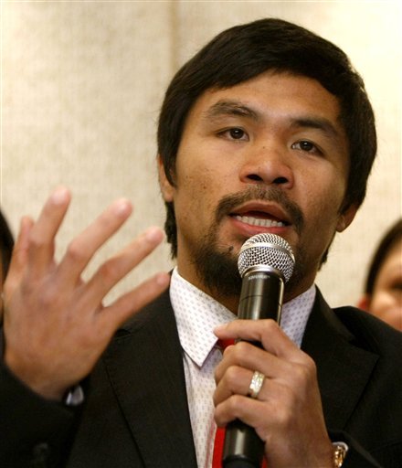 Filipino Boxing Champion And Congressman Manny Pacquiao Speaks